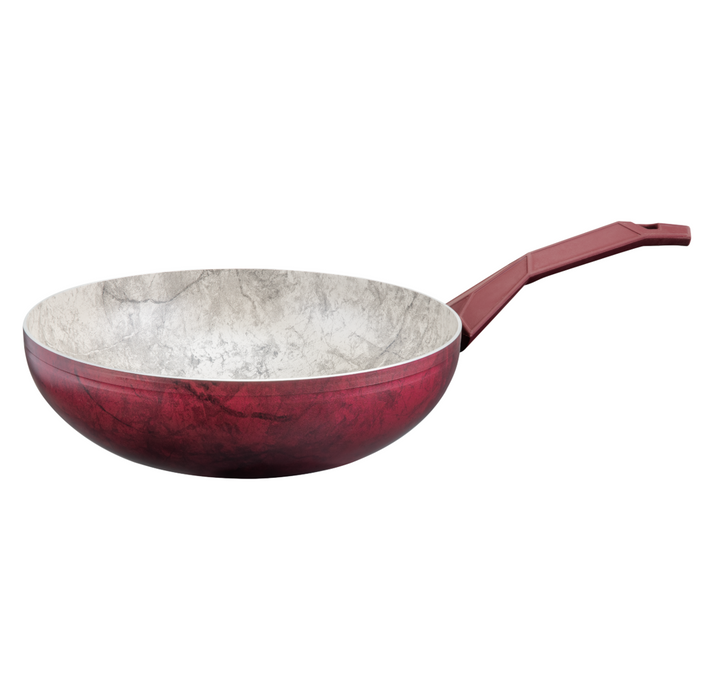 Desgino deep frying pan red