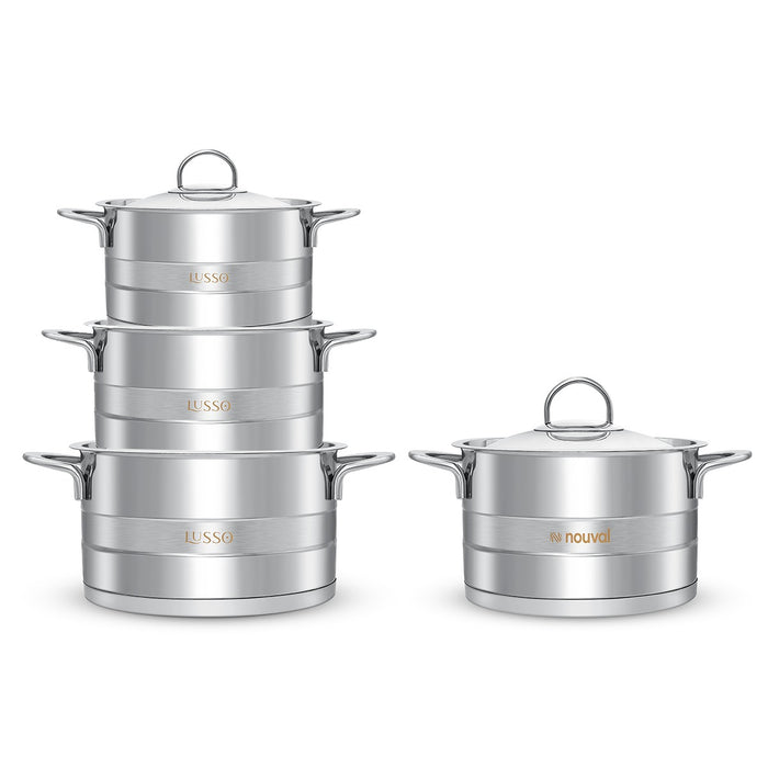 Lusso stainless sets of 4 pieces ( 16, 18, 24 & 28 )