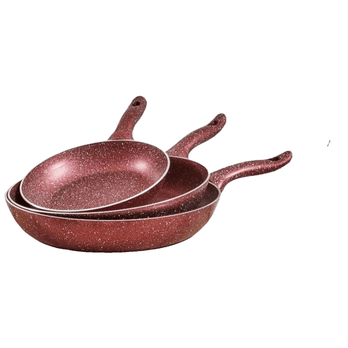 Granite plus frying pan set 3 pcs
