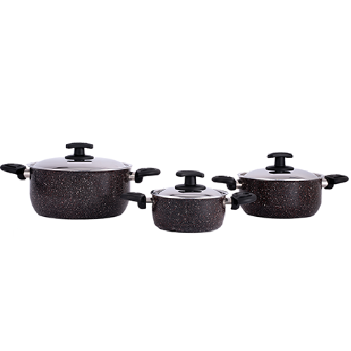 Granite classic set 6 PCS black