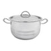 lines stainless steel pot 40